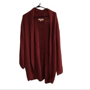 Pinque size XL Cozy Long Sweater ~ Rust